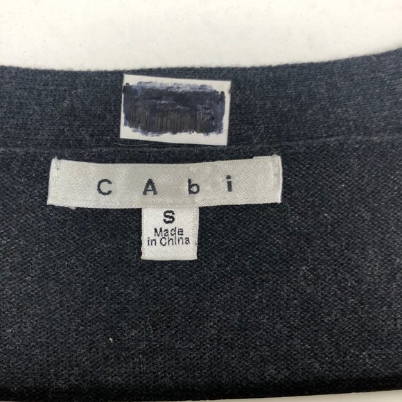 Cabi 100% Cotton Striped Diamond Sweater - Picture 4 of 5